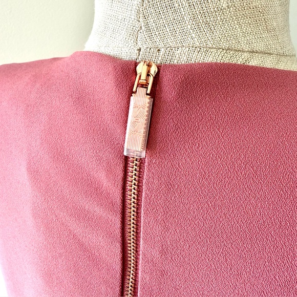 Ted Baker Kelliss Sculpted Bow Dusty Rose Sleeveless Blouse - Quiet Luxury - Picture 6 of 14